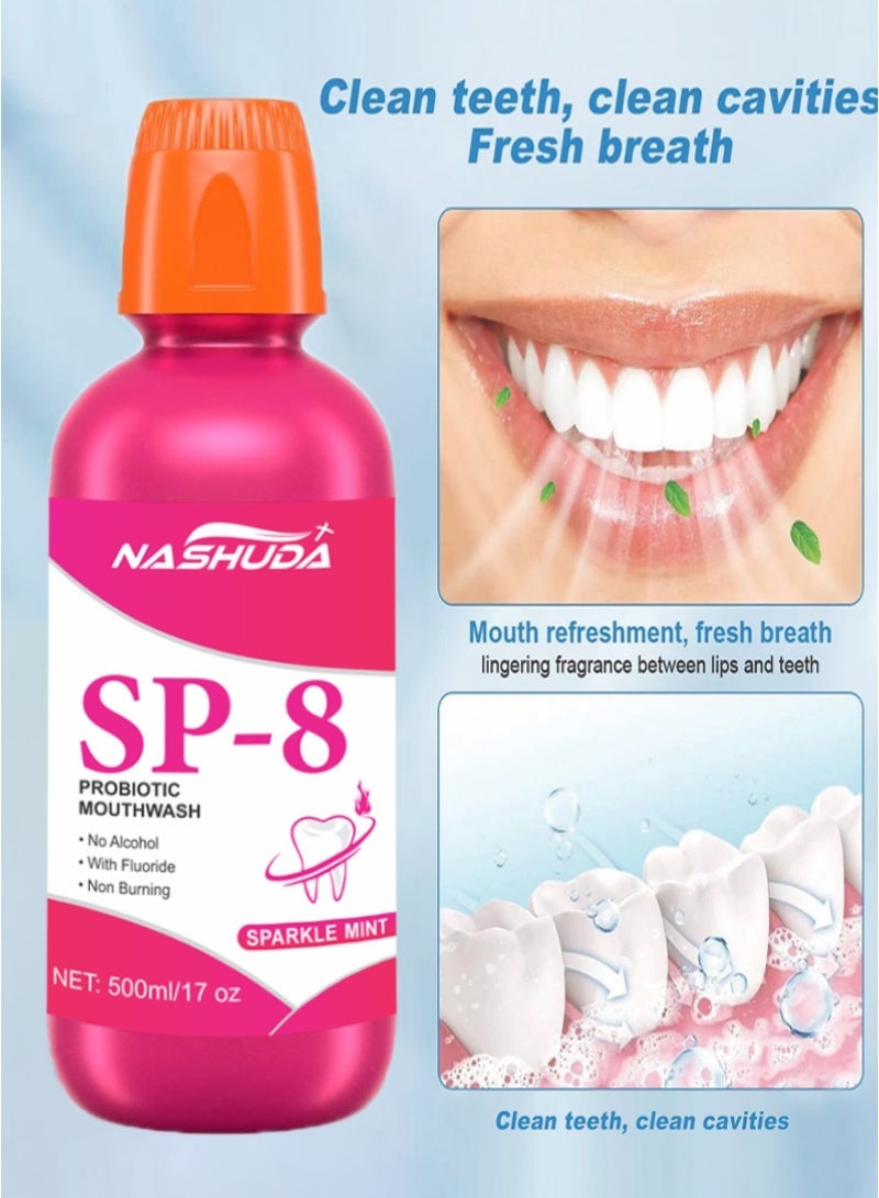 Sp-8 Healthy Smile Dentist Formulated Anticavity Oral Rinse Sparkle Mint